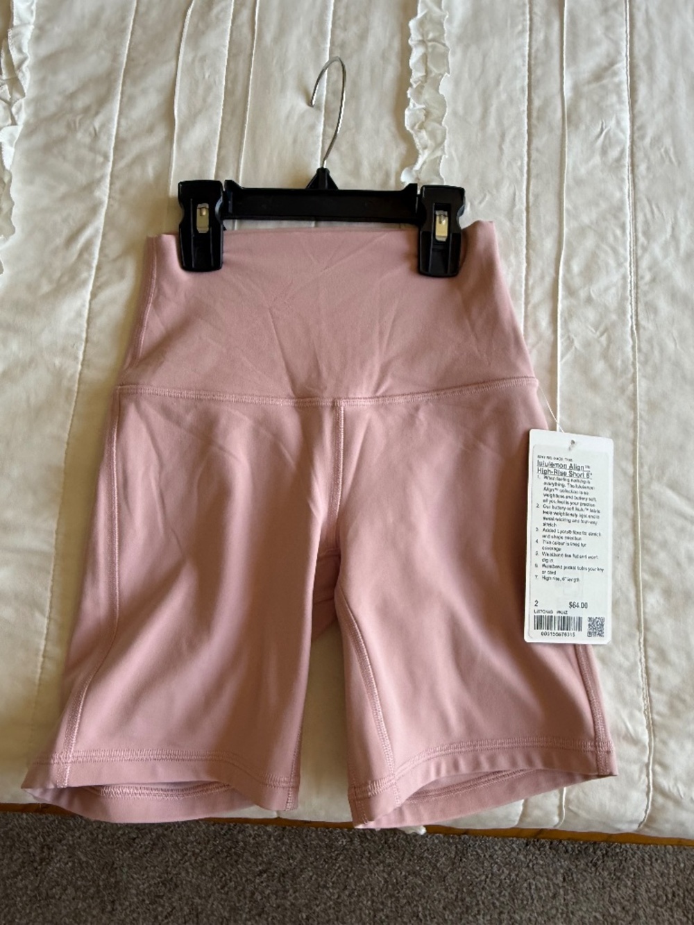 Lululemon Align High-Rise Short 6” Size 2 NWT in Pink Haze